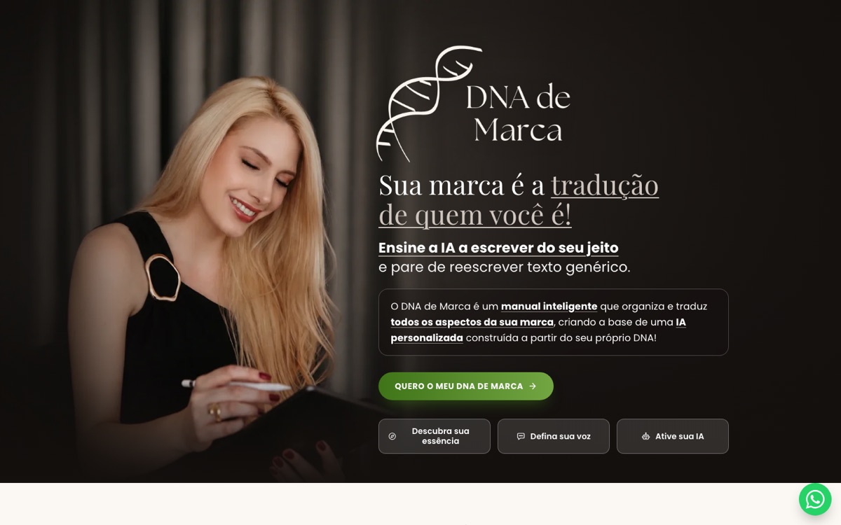Página DNA de Marca