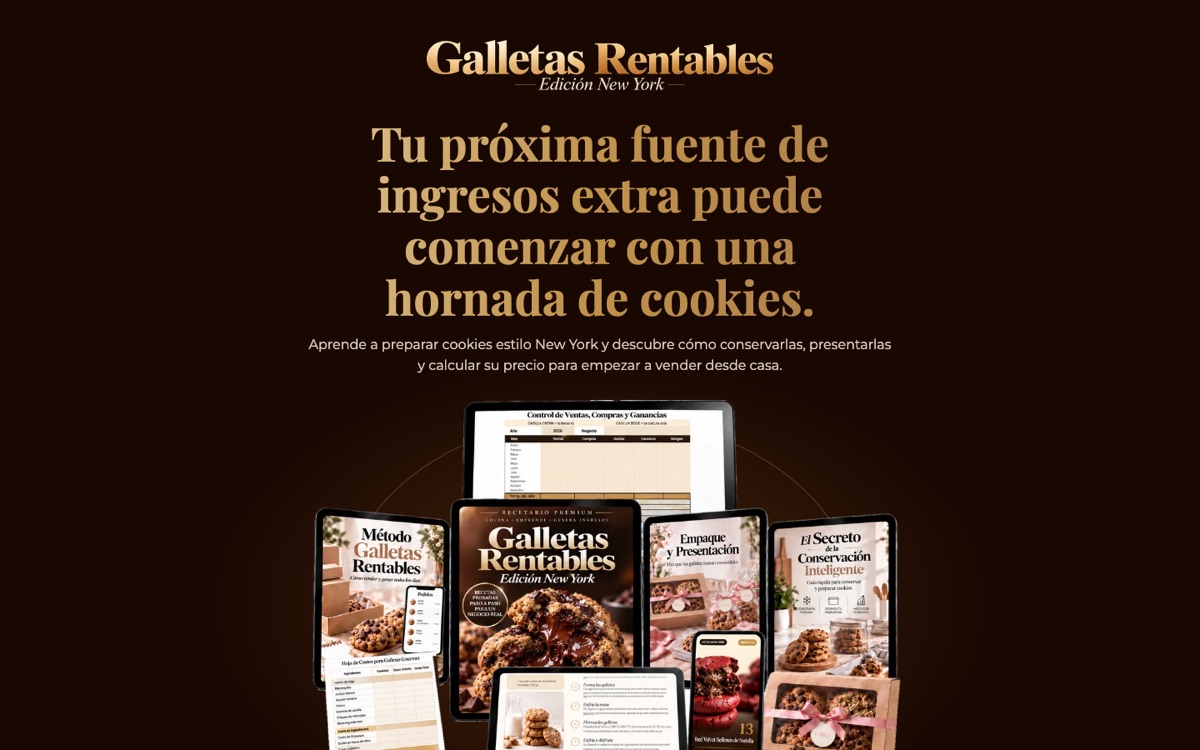 Página Galletas Rentables NY