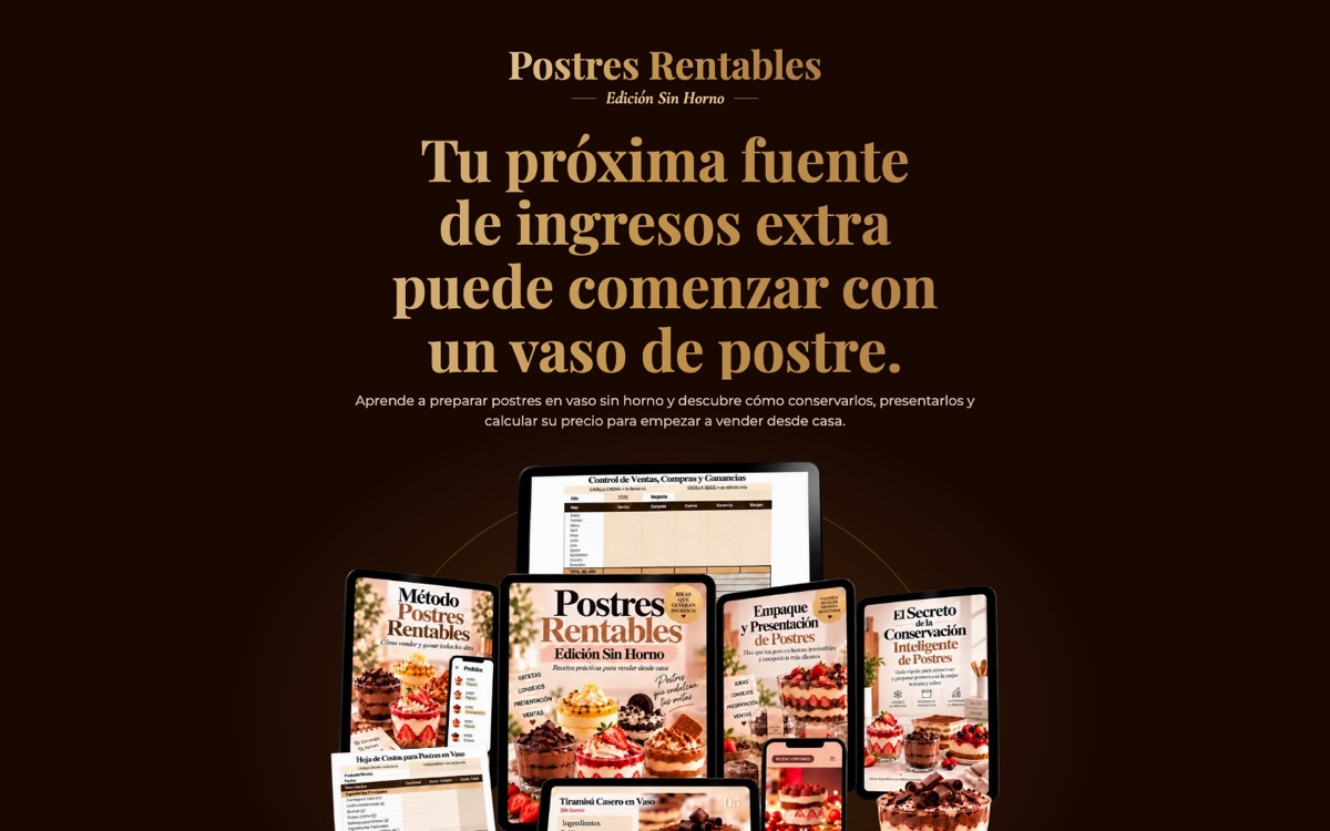 Página Postres Rentables